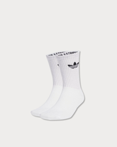 adidas Reflective Crew Socks 2 Pairs - White / Reflective Silver